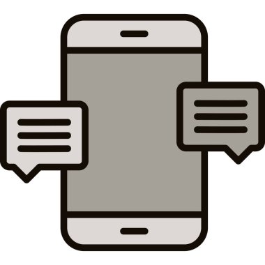 - Telefon. Web simgesi basit illüstrasyon