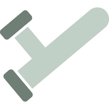 çekiç aracı düz simge, vektör, illüstrasyon