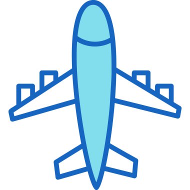 hava düzlemi ikon vektör illüstrasyonu