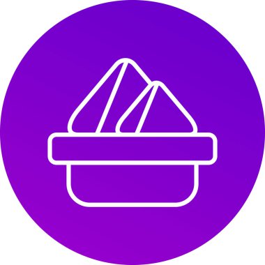 Gıda simgesinin vektör illüstrasyonu