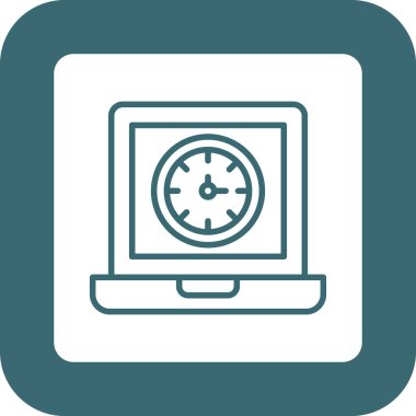 vektör dizüstü simgesi illüstrasyonu