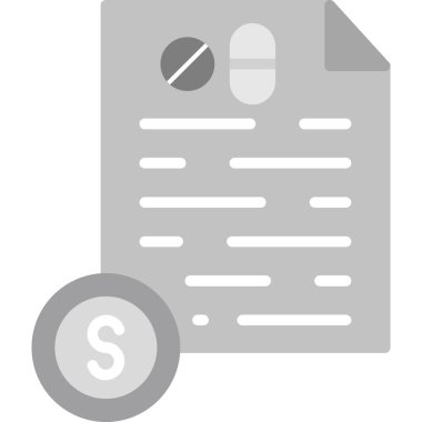 Fatura dolar nakit simgesi Doldurulmuş taslak biçimi