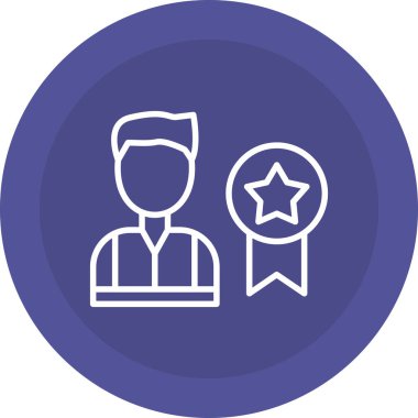 Yıldız simgesinin vektör illüstrasyonu