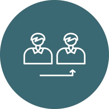 İnsan simgesinin vektör illüstrasyonu