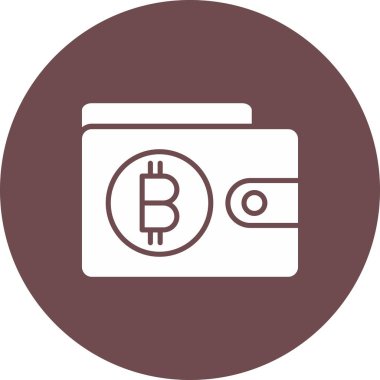 cüzdan vektör simgesi modern basit tasarım