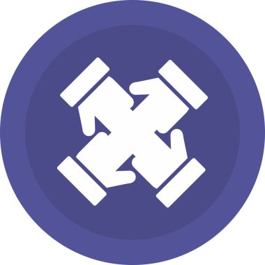 Seo modern simgesinin vektör çizimi, dişli