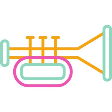 Müzik enstrümanı simgesinin vektör çizimi