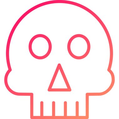 Kafatası. Web simgesi basit illüstrasyon