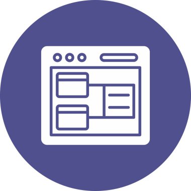 Web tasarım simgesi, vektör, basit tasarım