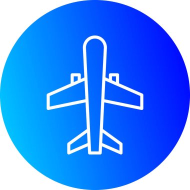 Uçak. Web simgesi basit illüstrasyon