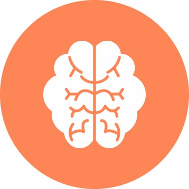 Beyin. Web simgesi basit tasarım