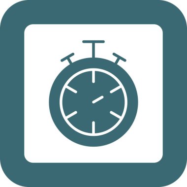 Saat simgesi vektör illüstrasyonu