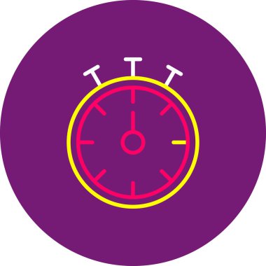 Saat simgesinin vektör illüstrasyonu