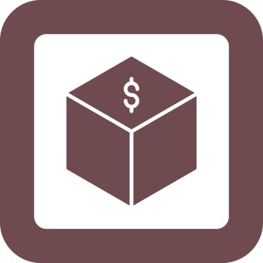 kutu simgesi vektör illüstrasyonu