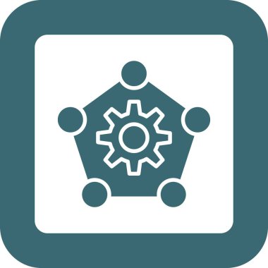 dişli simgesi vektör illüstrasyonu