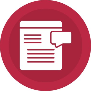 belge simgesi vektör illüstrasyonu