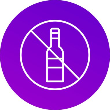 alkol ikonu vektör illüstrasyonu