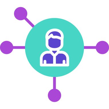 İnsan simgesinin vektör illüstrasyonu