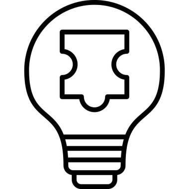 ampul ışık fikir simgesi