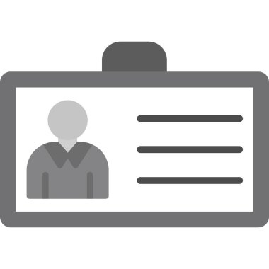 iş düz vektör simgesi