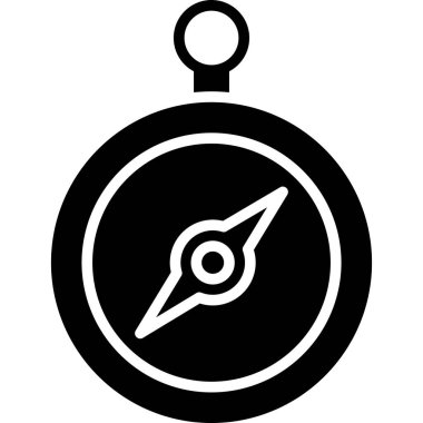 Pusula. Web simgesi basit illüstrasyon