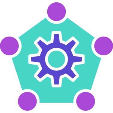 Teçhizat Web simgesi basit illüstrasyon