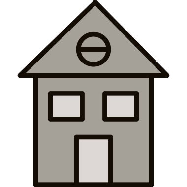 Ev simgesi vektör illüstrasyonu