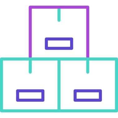 kutu simgesi vektör illüstrasyonu