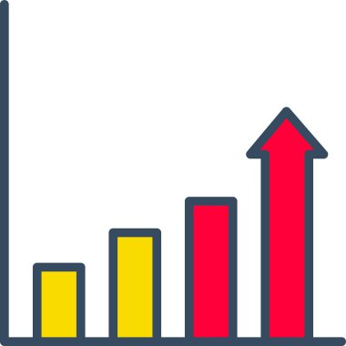 iş grafiği vektör simgesi