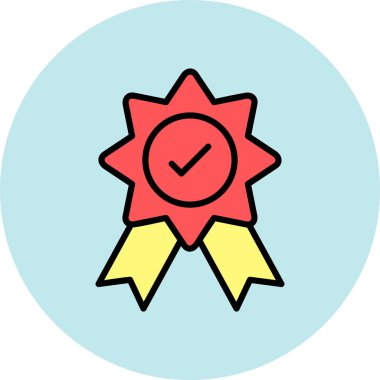 rozet ödülü vektör illüstrasyonu