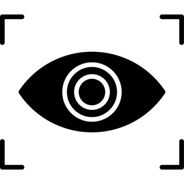 Göz simgesi vektör illüstrasyonu