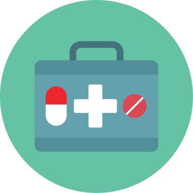 Medicine Düz Çember Simgesi.