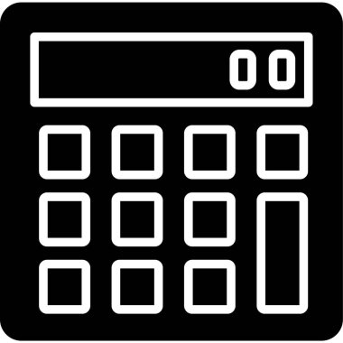 hesaplayıcı finans simgesi dolu tasarım