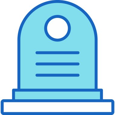 Mezar Mezarı Cadılar Bayramı ikonu - ana hatlarıyla