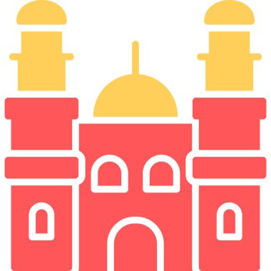 Cami. Web simgesi basit illüstrasyon