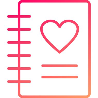 Kalp. Web simgesi vektör illüstrasyonu