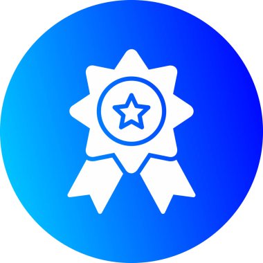 Rozet simgesi, vektör illüstrasyonu