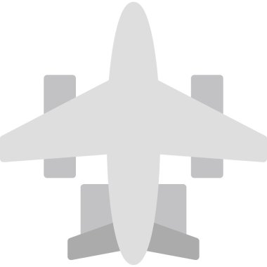 düzlem ikonu vektör illüstrasyonu