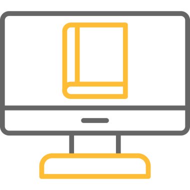 bilgisayar ekranı simgesi. düz vektör biçimi.