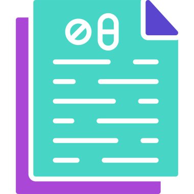 Belge. Web simgesi basit illüstrasyon