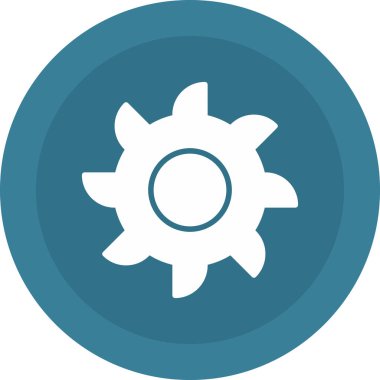 Vites düz yuvarlak vektör simgesi