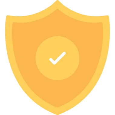 Onay işareti düz vektör simgesi