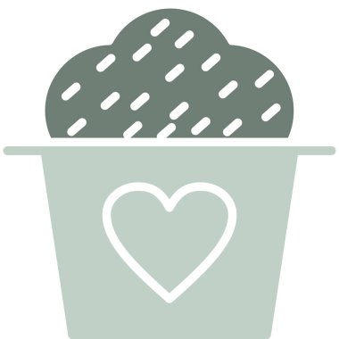 Kova kova simgesi taslak biçiminde