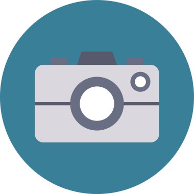 Kamera. Web simgesi basit illüstrasyon