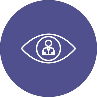 Göz simgesinin vektör illüstrasyonu