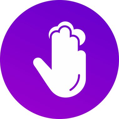 El simgesinin vektör illüstrasyonu