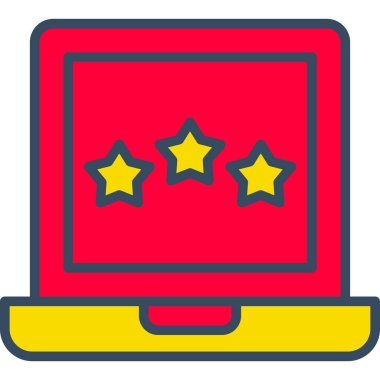 Reyting. Web simgesi basit tasarım