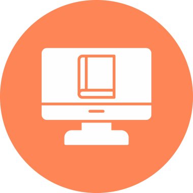 Bilgisayar. Web simgesi basit illüstrasyon