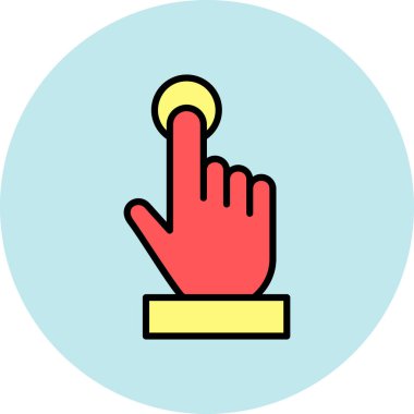 eldiven simgesi vektör illüstrasyonu