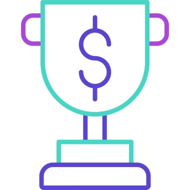 Kupa. Web simgesi basit illüstrasyon